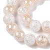 Electroplated Crackle Glass Beads Strands X-EGLA-N014-10mm-02-3