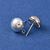 Brass Stud Earring Findings KK-G604-01S-06-2