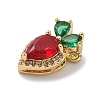 Brass Micro Pave Cubic Zirconia Pendants LS-KK-F909-02G-2