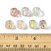 16Pcs 7 Colors Handmade Foil Lampwork Beads FOIL-FS0001-03-5