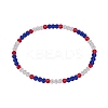 Polymer Clay Rhinestone Round Beaded Necklaces NJEW-SW00049-01-1