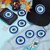 Evil Eye Pattern Cloth Computerized Embroidery Iron On/Sew On Patches PATC-WH0011-14-5