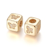 Brass Micro Pave Cubic Zirconia European Beads ZIRC-G162-14G-11-2