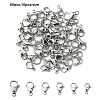 60Pcs 6 Colors 304 Stainless Steel Lobster Claw Clasps STAS-YW0002-49-1