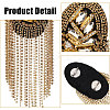 6Pcs 3 Styles Fashionable Tassel Epaulettes AJEW-GL0002-25-4