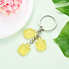 Tortoise Theme Gradient Color & Luminous Resin  Pendant Decoration KEYC-YW00154-08-1