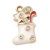 Christmas Themes Alloy Rhinestone Pendants PALLOY-P313-02D-G-1