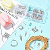 DIY Feather Wing Alloy & Synthetic Turquoise Dangle Earring Making Kits DIY-FS0006-34-8