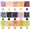 450Pcs 15 Style Drawbench Glass Beads Strands DGLA-PH0001-11-5