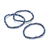 Natural Sodalite Beaded Stretch Bracelets BJEW-A117-A-36-1