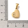 304 Stainless Steel Heart Pendants with Rhinestone LS-STAS-Z103-01G-02-3