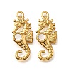 304 Stainless Steel Pave Natural White Shell Pendants STAS-C122-21D-02G-1