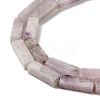 Natural Lepidolite/Purple Mica Stone Beads Strands G-E612-C05-C-4