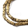 Electroplated Natural Lava Rock Beads Strands G-Q1009-B01-02D-3