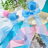 2Rolls Polyester Hot-fix Rhinestone Raw Edges Ribbon OCOR-TA0003-95K-7