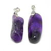 Natural Amethyst Pendants G-S266-03-2