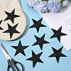 12Pcs Star Shape Cloth Embroidery Applqiues PATC-GF0001-33A-4