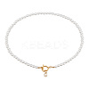 1Pc Brass Clear Cubic Zirconia Letter Pendant Necklaces NJEW-LP0001-32G-1