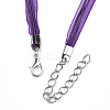 Waxed Cord and Organza Ribbon Necklace Making LS-X-NCOR-T002-193-3