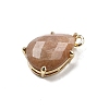 Gemstone Faceted Pendants G-M431-16G-3