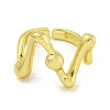 Brass Cuff Rings for Women RJEW-E294-05G-03-2