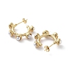 PVD Vacuum Plating 304 Stainless Steel Stud Earrings EJEW-D095-17G-2