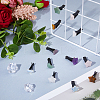 12Pcs 12 Styles Star with Moon Gemstone Car Air Vent Clips HJEW-FH00244-4