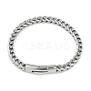 Non-Tarnish 304 Stainless Steel Wheat Chain Bracelets STAS-L692-001P-1