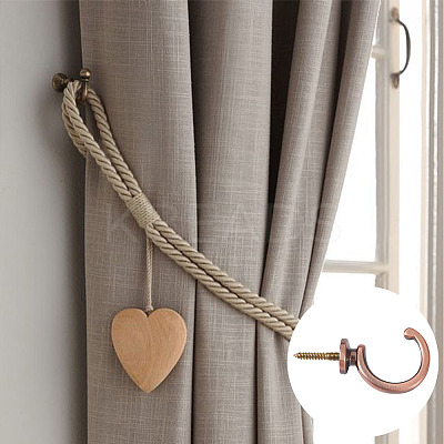16Pcs 2 Style Zinc Alloy Hook Hanger FIND-SW0001-04R-1