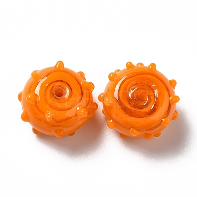 Handmade Bumpy Lampwork Beads LAMP-E023-06D-1