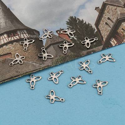 Tarnish Resistant 304 Stainless Steel Insect Charm Butterfly Pendants STAS-J014-19-1