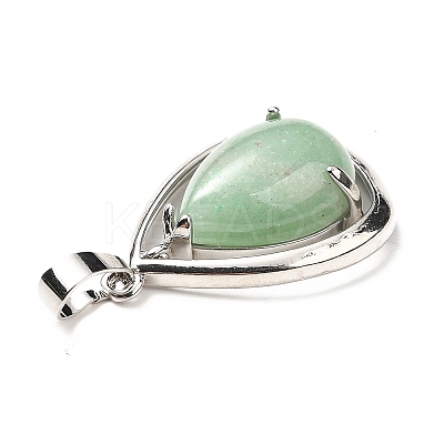 Natural Green Aventurine Pendants G-B033-04P-23-1