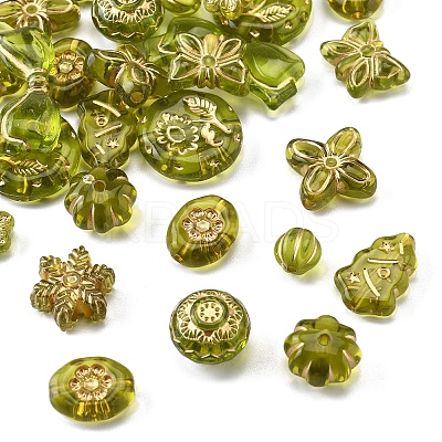 110Pcs 11 Styles Transparent Acrylic Beads OACR-FS0002-07-1