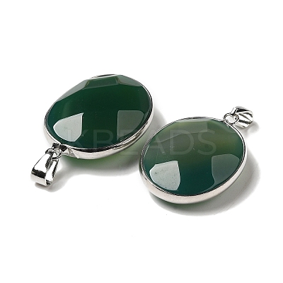 Natural Agate Dyed Pendants G-M415-02P-1