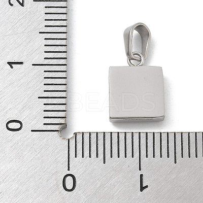 Ion Plating(IP) 304 Stainless Steel Micro Pave Cubic Zirconia Pendants STAS-Z107-02P-06-1