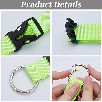 Nylon Adjustable Add-A-Bag Luggage Straps FIND-WH0111-440B-1