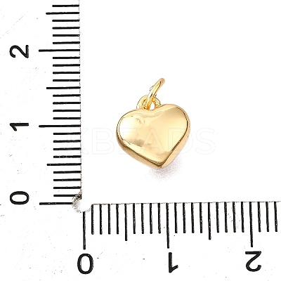 Brass FireBrick Enamel Charms KK-D356-14G-1