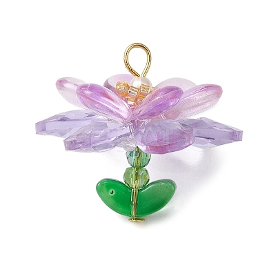 Glass & Acrylic Pendantns PALLOY-MZ01163-1