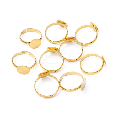 Brass Pad Ring Base Findings X-EC022-G-1