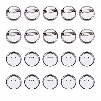 DIY Iron Brooch Findings IFIN-PH0023-60P-1