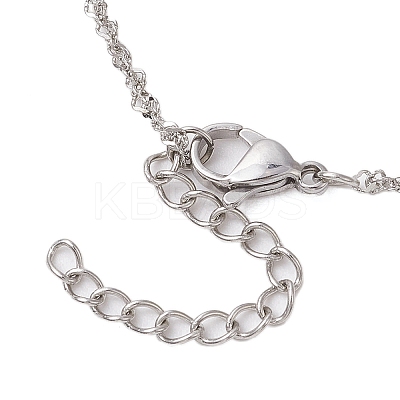 3Pcs 3 Sizes 304 Stainless Steel Singapore Chain Macrame Pouch Pendant Necklace Making SA-CJ982C-P-1