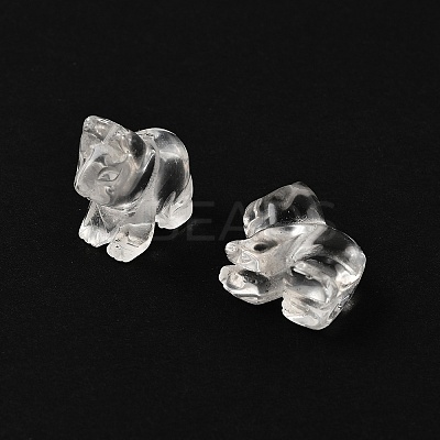 Chinese Zodiac Natural Quartz Crystal Carved Beads G-D300-01H-1