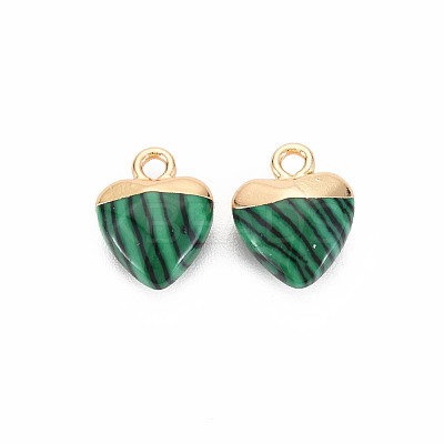 Synthetic Malachite Charms G-N326-121-07-1