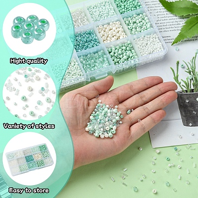 DIY Glass Seed Beads Bracelets Jewelry Making Kit DIY-FS0007-64-1