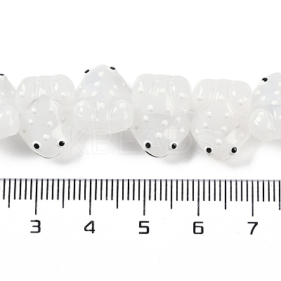 Transparent Glass Enamel Beads Strands GLAA-B021-05A-1