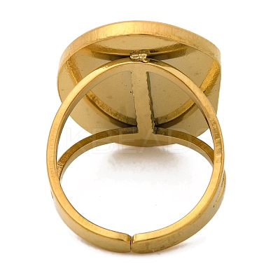 Natural Tiger Eye Finger Rings RJEW-Q822-35G-02-1