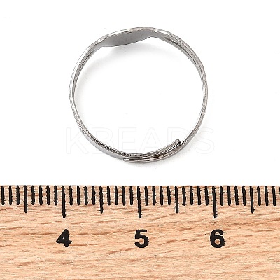 316 Stainless Steel Pad Ring Settings LS-X-STAS-D375-03P-1