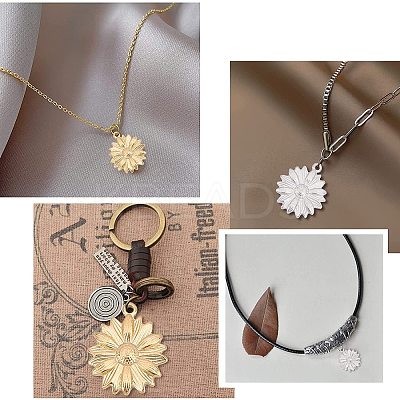 12Pcs 2 Colors PVD Vacuum Plating 304 Stainless Steel Pendants STAS-UN0024-60-1