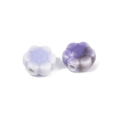 Glazed Porcelain Round Beads PORC-R003-01-1