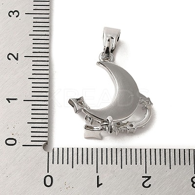 Brass Micro Pave Cubic Zirconia Pendants ZIRC-P114-07P-1
